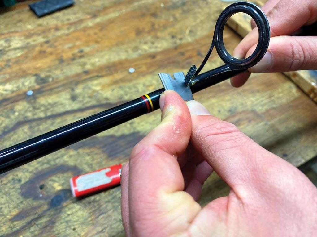 Repairing cracks in fishing rod cases diy