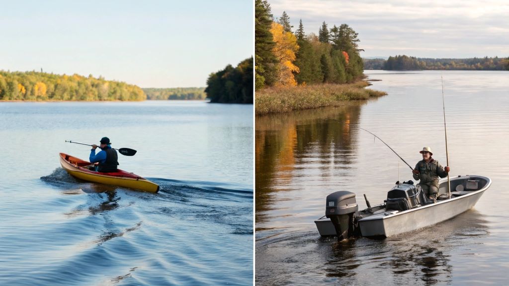 The fishing kayak, a boat for both sea and freshwater fishing