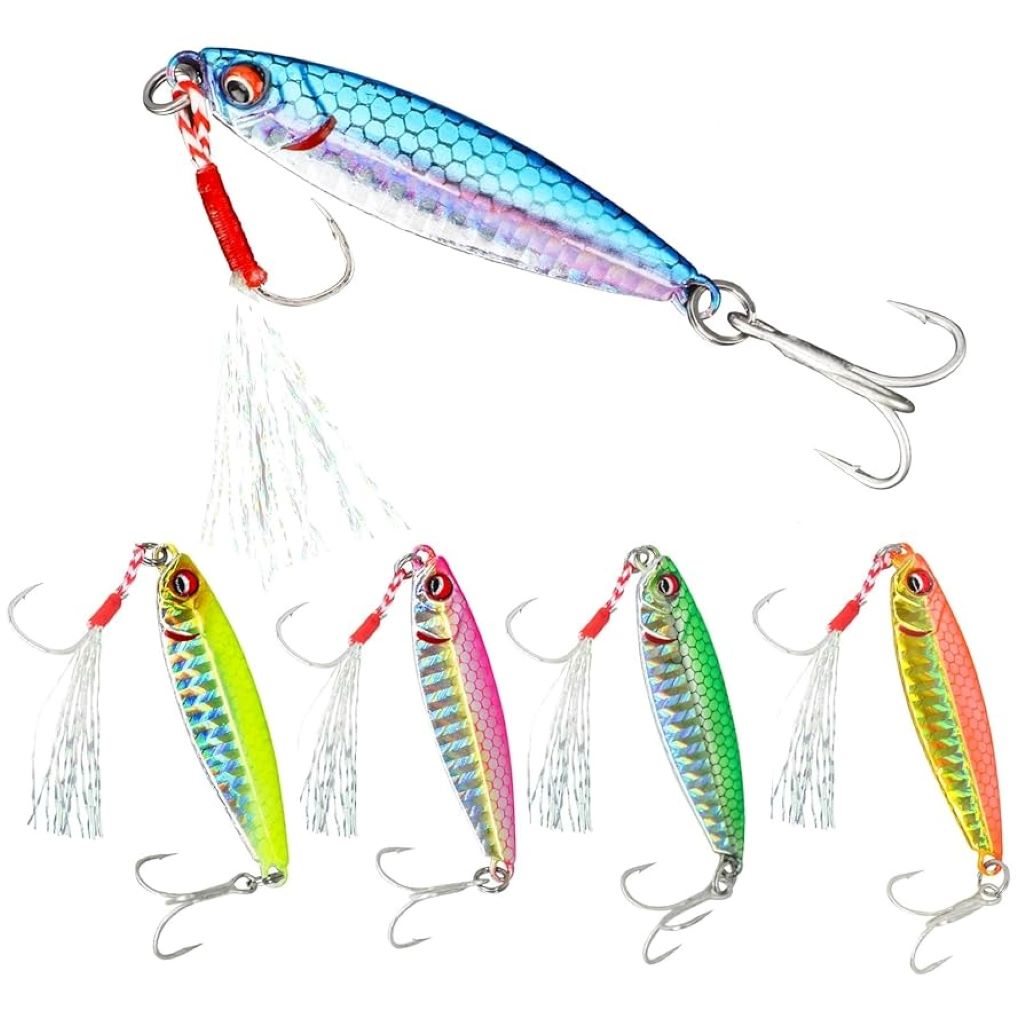 A collection of the top 10 fishing spoons in Canada for 2025, featuring various colors and designs for freshwater and saltwater fishing