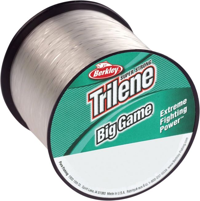 Berkley Trilene Big Game monofilament fishing line known for strong hold and durability for anglers