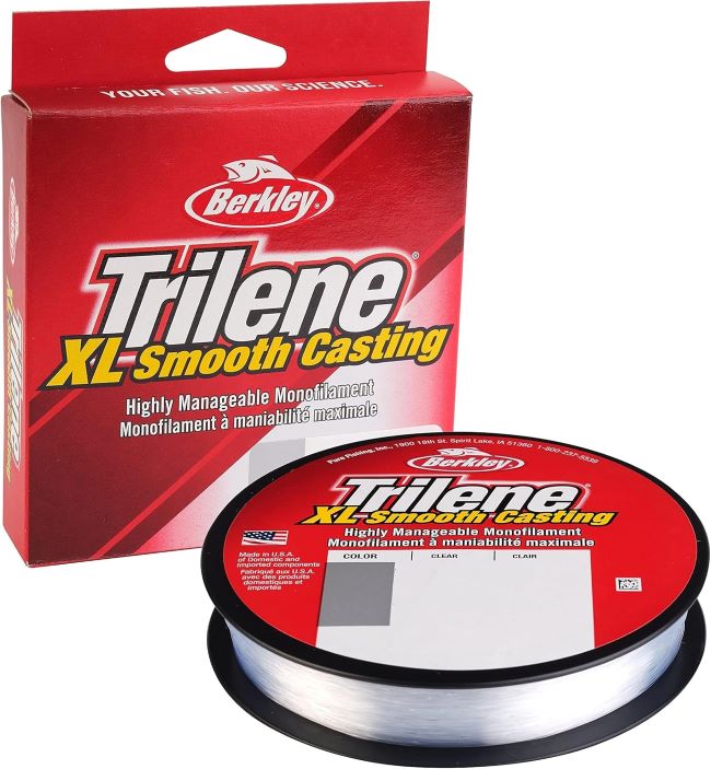 Berkley Trilene XL monofilament fishing line designed for smooth casting and superior strength