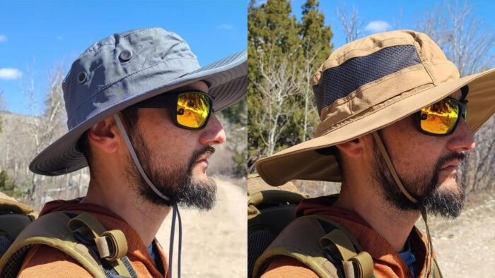 breathable fishing hat with mesh ventilation panels