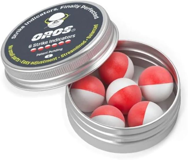 OROS strike indicator 6-pack assorted color fishing indicators for fly fishing and bite detection