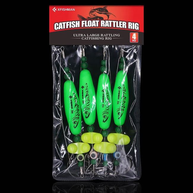 XFISHMAN catfish rig bank fishing tackle with floats and Santee Cooper rig setup for anglers