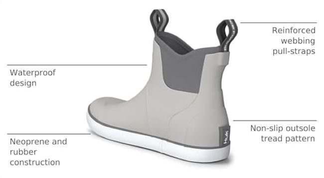 HUK Rogue Wave waterproof deck boots designed for anglers and outdoor use