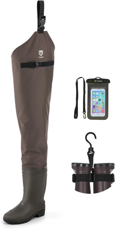 TIDEWE Fishing Hip Waders with waterproof construction for anglers