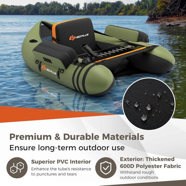 Goplus inflatable pool float tube with comfortable design