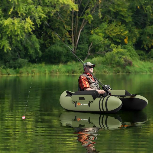 Goplus portable inflatable float tube for water activities