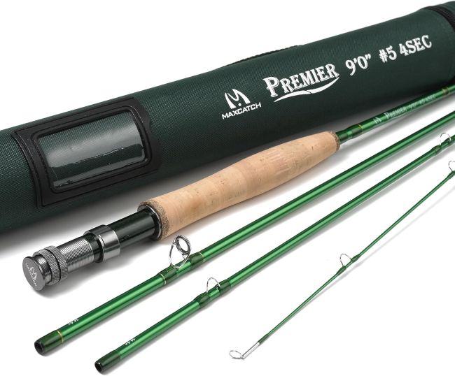 M MAXIMUMCATCH Maxcatch Premier Fly Rod with carbon construction