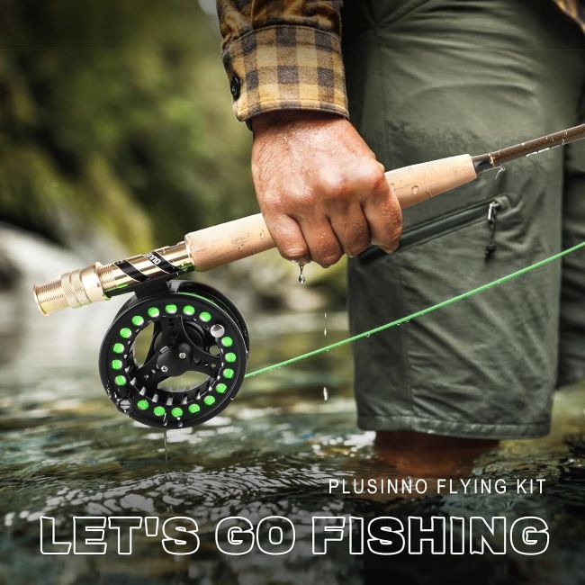 PLUSINNO fly fishing combo for beginners and freshwater anglers