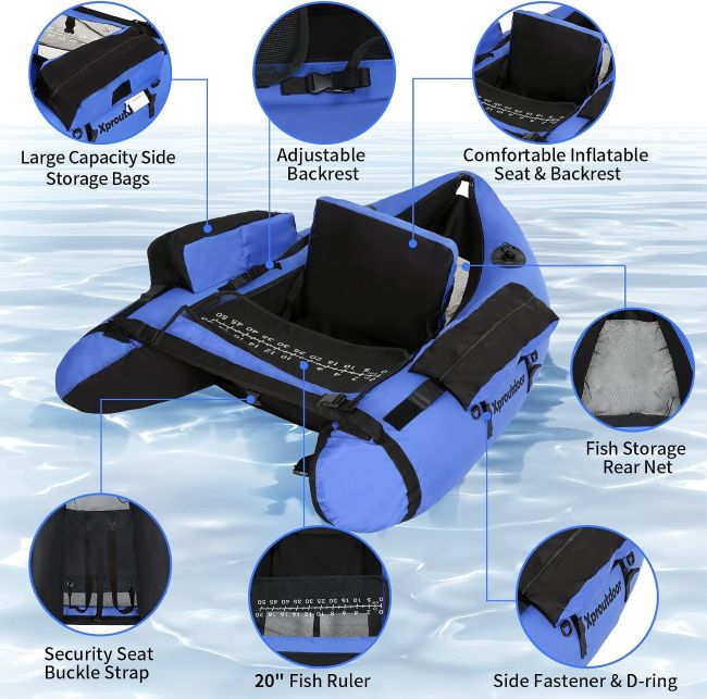 Xproutdoor fishing float tube for anglers